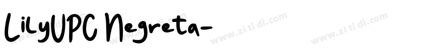 LilyUPC Negreta字体转换